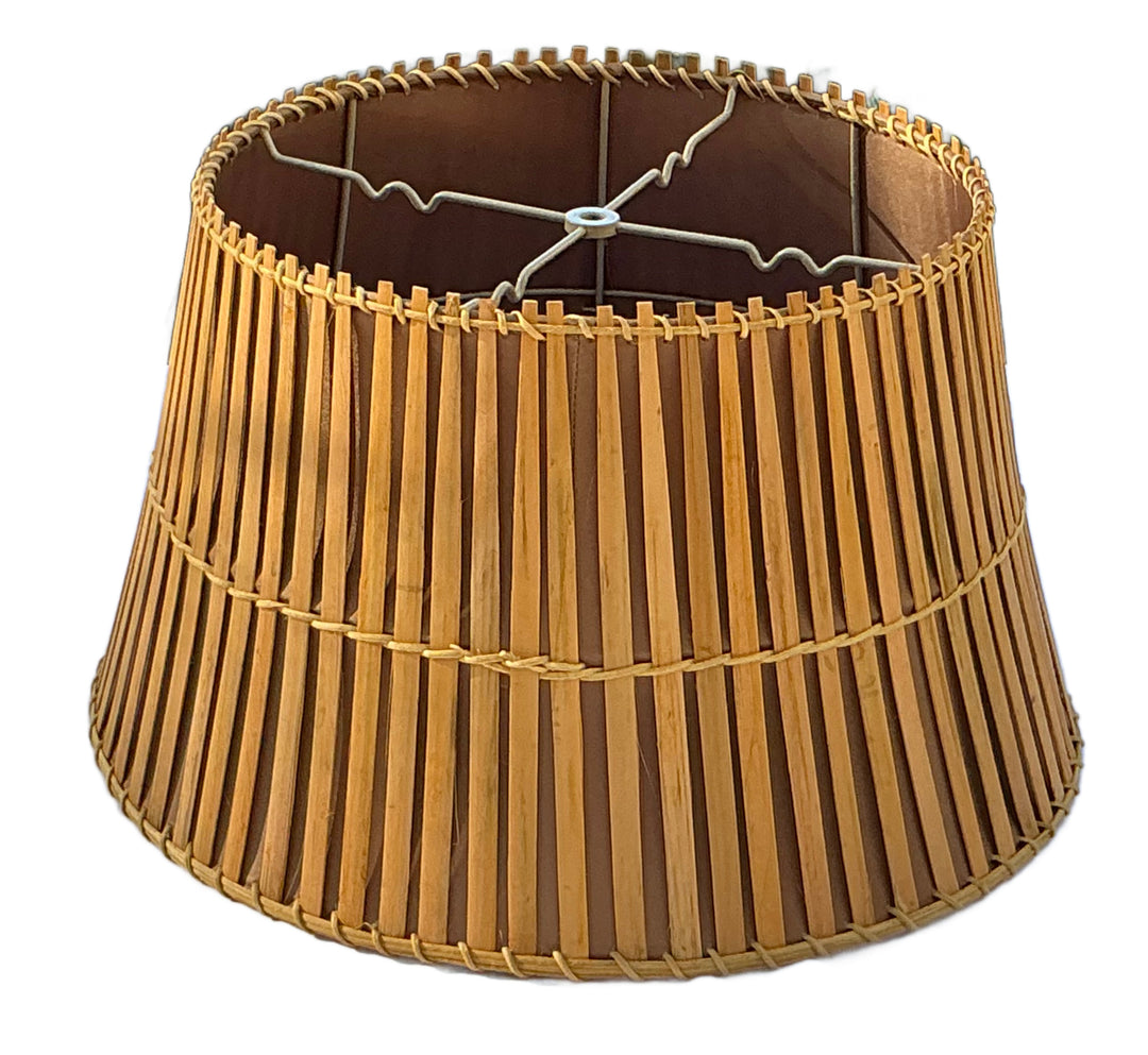 All Natural Bamboo 19 Inch Washer Fitted Lampshade