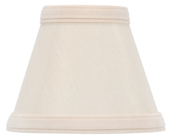 UpgradeLights Beige Silk 5 Inch European Drum Style Clip On Chandelier Lampshade