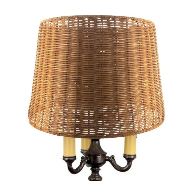 UpgradelightsÌÎå«Ì´å Medium Brown Woven Wicker 16 Inch Floor or Table Lampshade