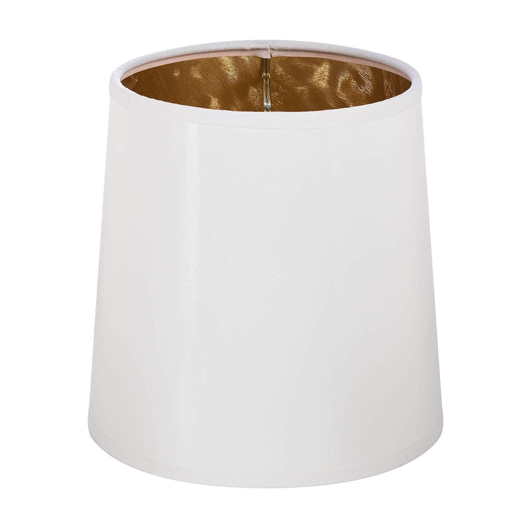 Upgradelights White with Gold 5 Inch Single Clip On Chandelier Lampshade