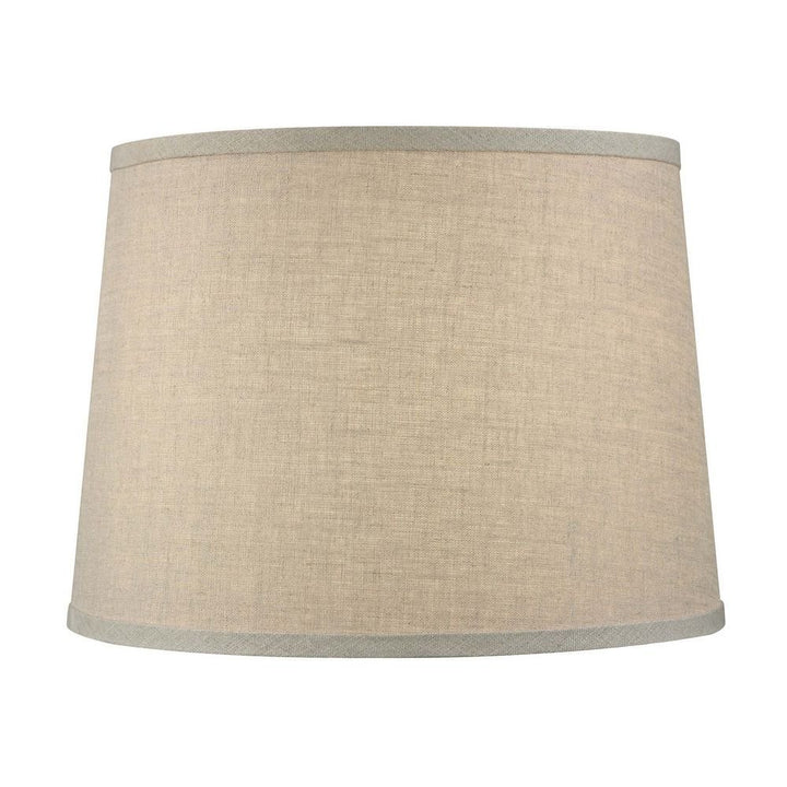 Beige Linen 16 Inch Tapered Drum Table Lampshade 13x16x10.5