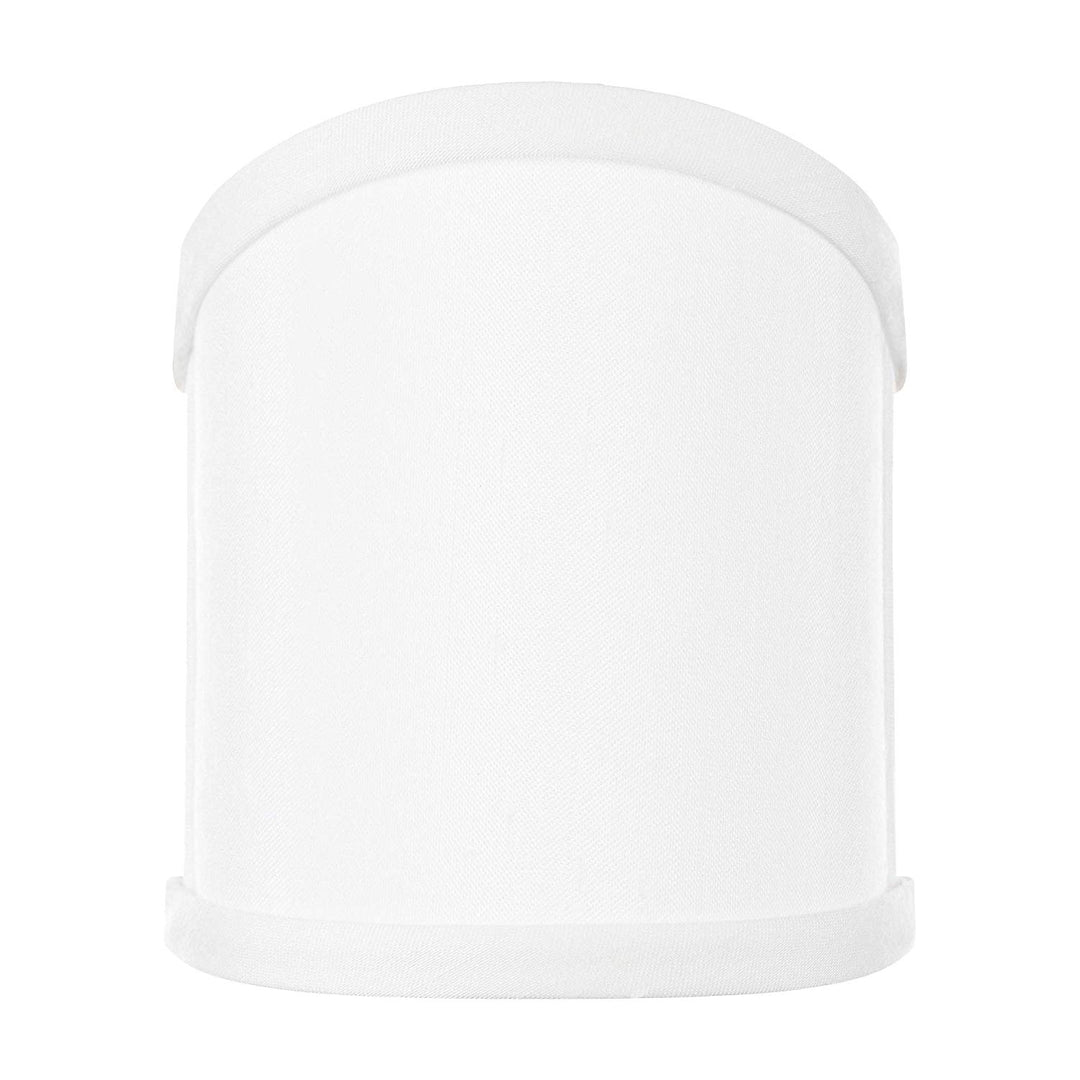 4 Inch Wall Sconce Shield Clip On Lamp Shade (Off White Silk)