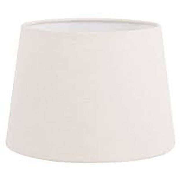 Upgradelights White Eggshell Linen 7 Inch European Barrel Clip on Chandelier Lampshade