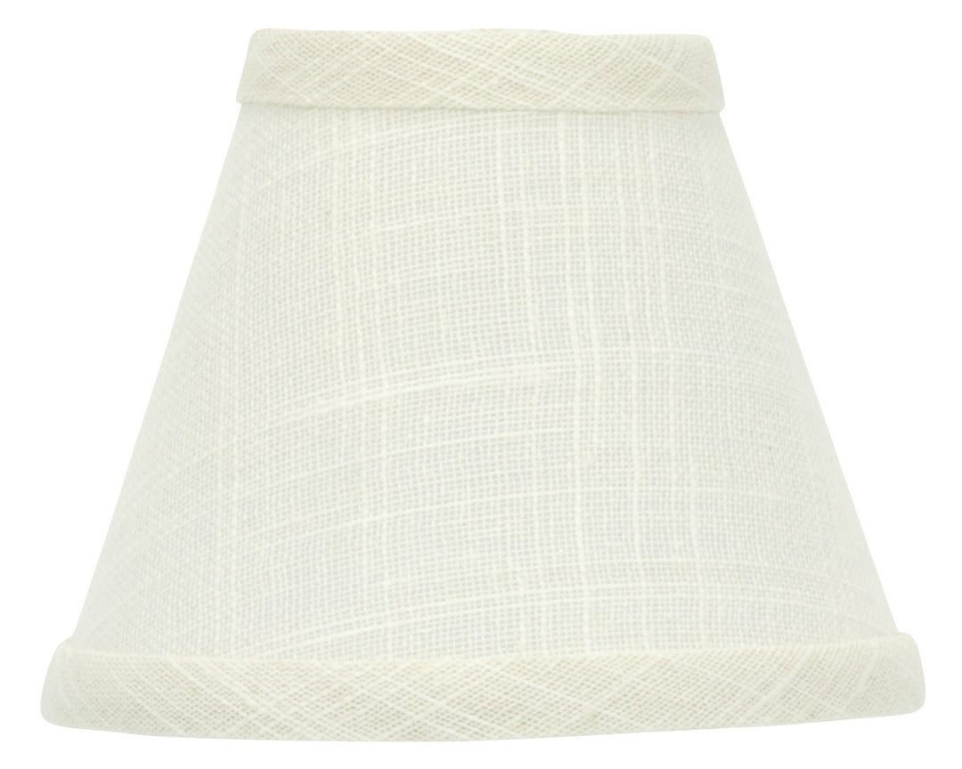 UpgradeLights White Eggshell 5 Inch Chandelier Lamp Shade that clips onto Flame Tip Bulb