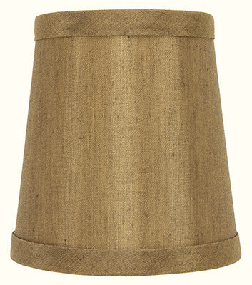 UpgradeLights Bronze Silk Clip on Drum English Drum Barrel Chandelier Shade