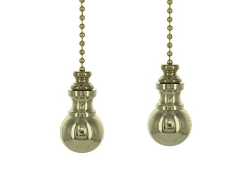 UpgradelightsÌÎå«Ì´å Pair of Solid Brass Orb Fan Pulls