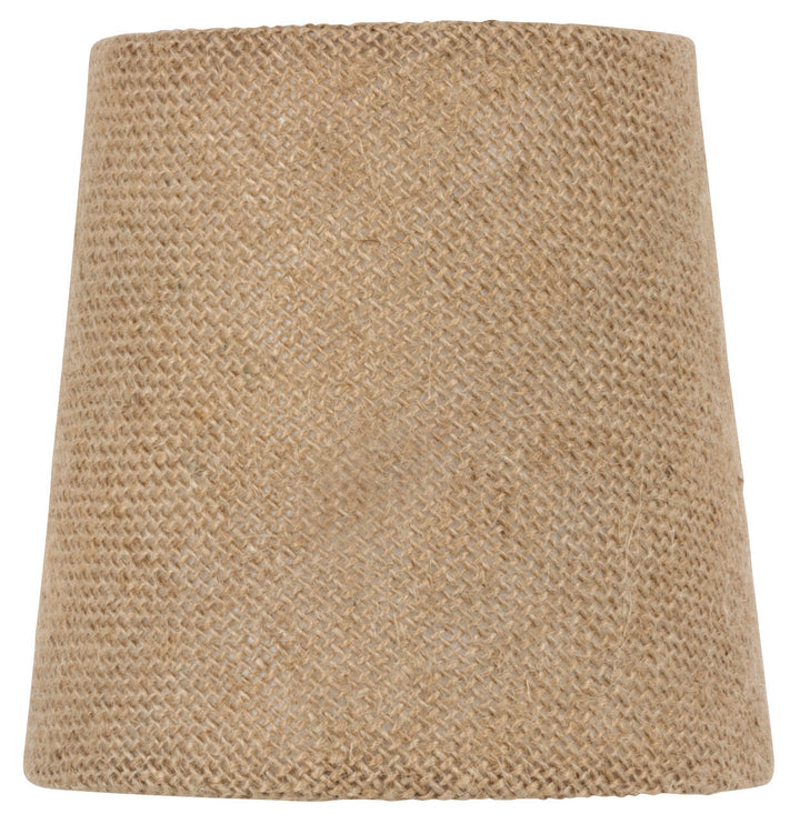 UpgradeLights Burlap Drum 4 Inch Chandelier Shade Euro Barrel Shade in Natural Burlap