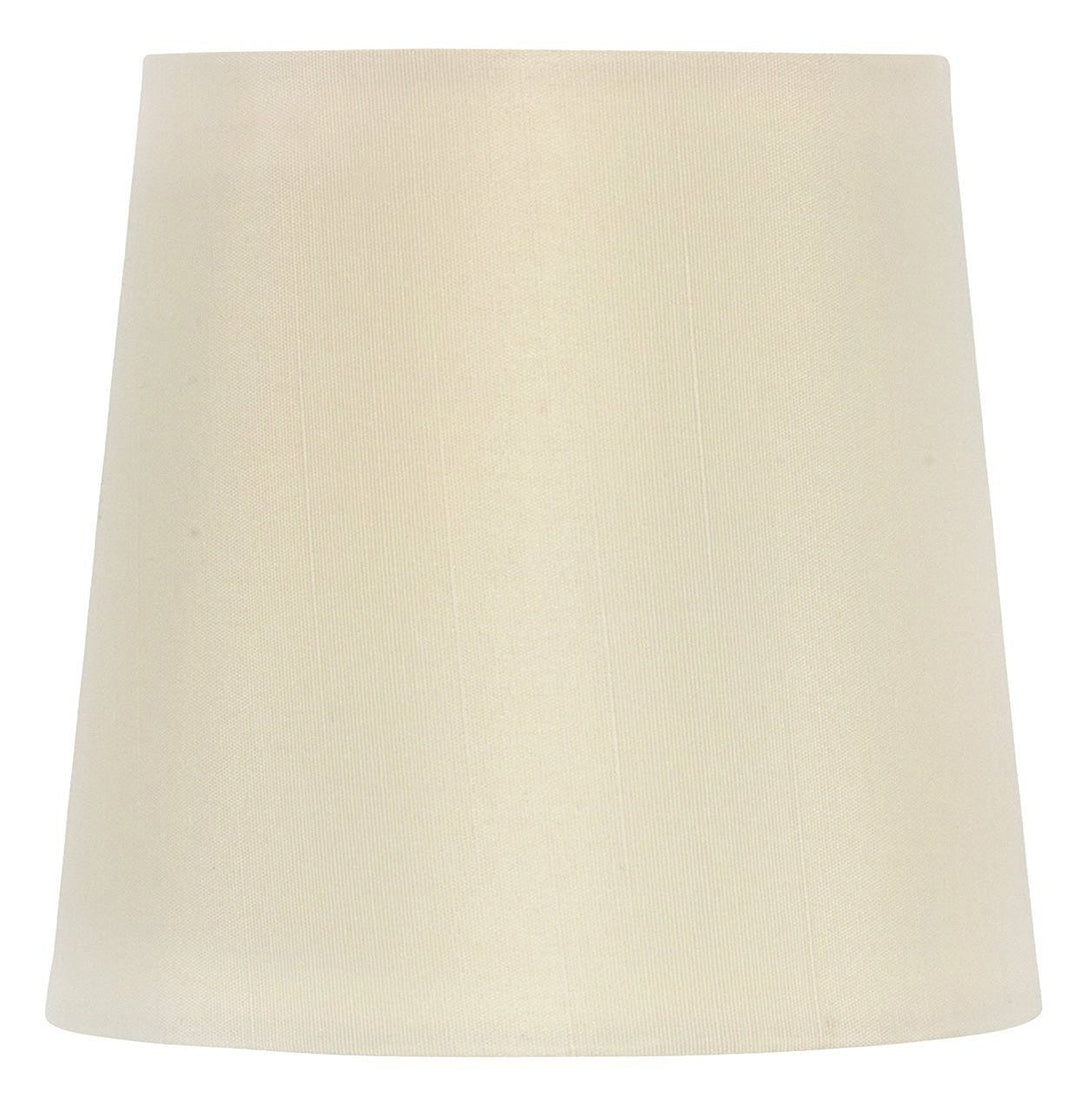 Upgradelights Eggshell Silk 4 Inch Retro Drum Clip On Chandelier Lampshade