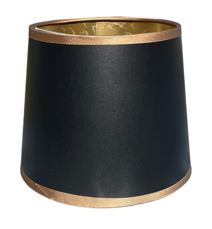 Black and Gold Trim Lampshade