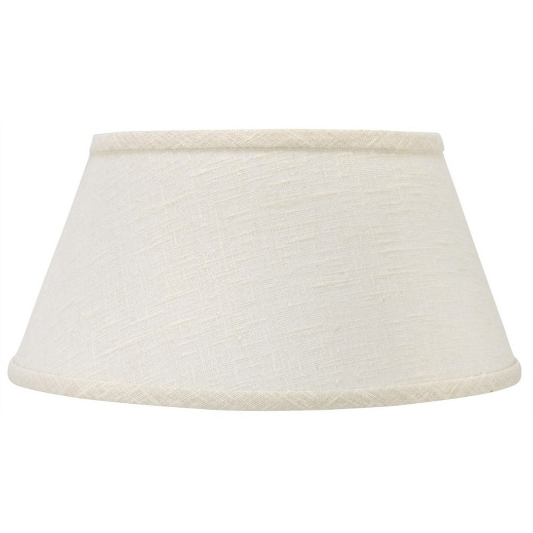 White Linen 12 Inch Bouillotte Style Lampshade Replacement ...