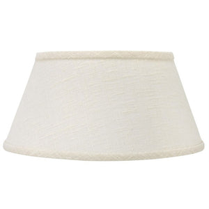UpgradeLights White Linen 12 Inch Bouillotte Style Lampshade Replacement