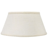 UpgradeLights White Linen 12 Inch Bouillotte Style Lampshade Replacement