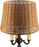 Woven Wicker 16 inch Replacement Floor Lampshade