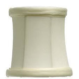 UpgradeLights White Eggshell Silk 3 Inch Clip On Chandelier Lamp Shade