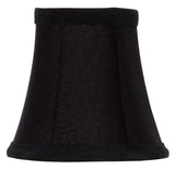 UpgradeLights Set Of 6 Chandelier Lamp Shades 6 inch Black Silk with Gold Lining