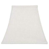 White Silk Square Bell 6 Inch Clip On Chandelier Lampshade 3x6x6
