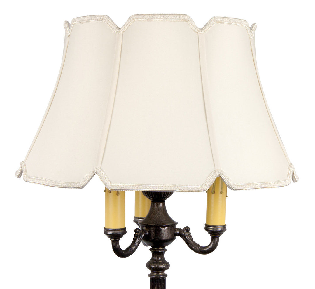 UpgradeLights Floor Lamp Drum Lamp Shade Replacement 19 Inch (Victorian Silk)