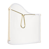 Wall Sconce Larger Shield Clip On Lamp Shade with Scalloped Design (Beige Linen)