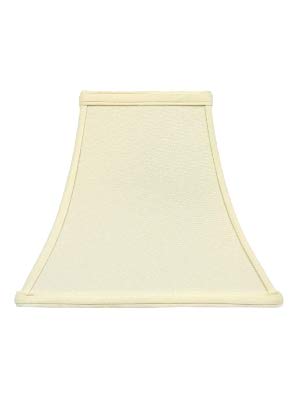 Eggshell Silk 12 Inch Square Bell Lampshade Replacement 6x12x10