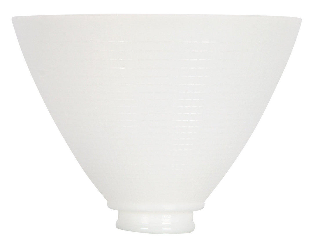 UpgradeLights White Opal Glass 8 Inch Reflector Floor Lampshade Replacement