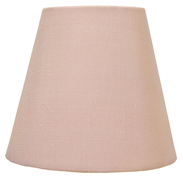UpgradeLights Chandelier Lamp Shades Clip on 4 Inch Soft Pink Silk Set of Six Clips Onto Bulb (Ui2#22)