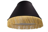 Shantung Silk Empire 8 inch Clip On Lamp Shade with Fringe