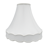 Scallop Bottom 14 Inch Gallery Lamp Shade (White)