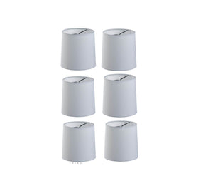 UpgradelightsÌÎå«Ì´åÂ Five Inch Clip on Chandelier Lampshades with Nickel Bulb Clip (White)