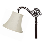 UpgradeLights Eggshell Silk 10 Inch Bell Lampshade with Uno Fitter