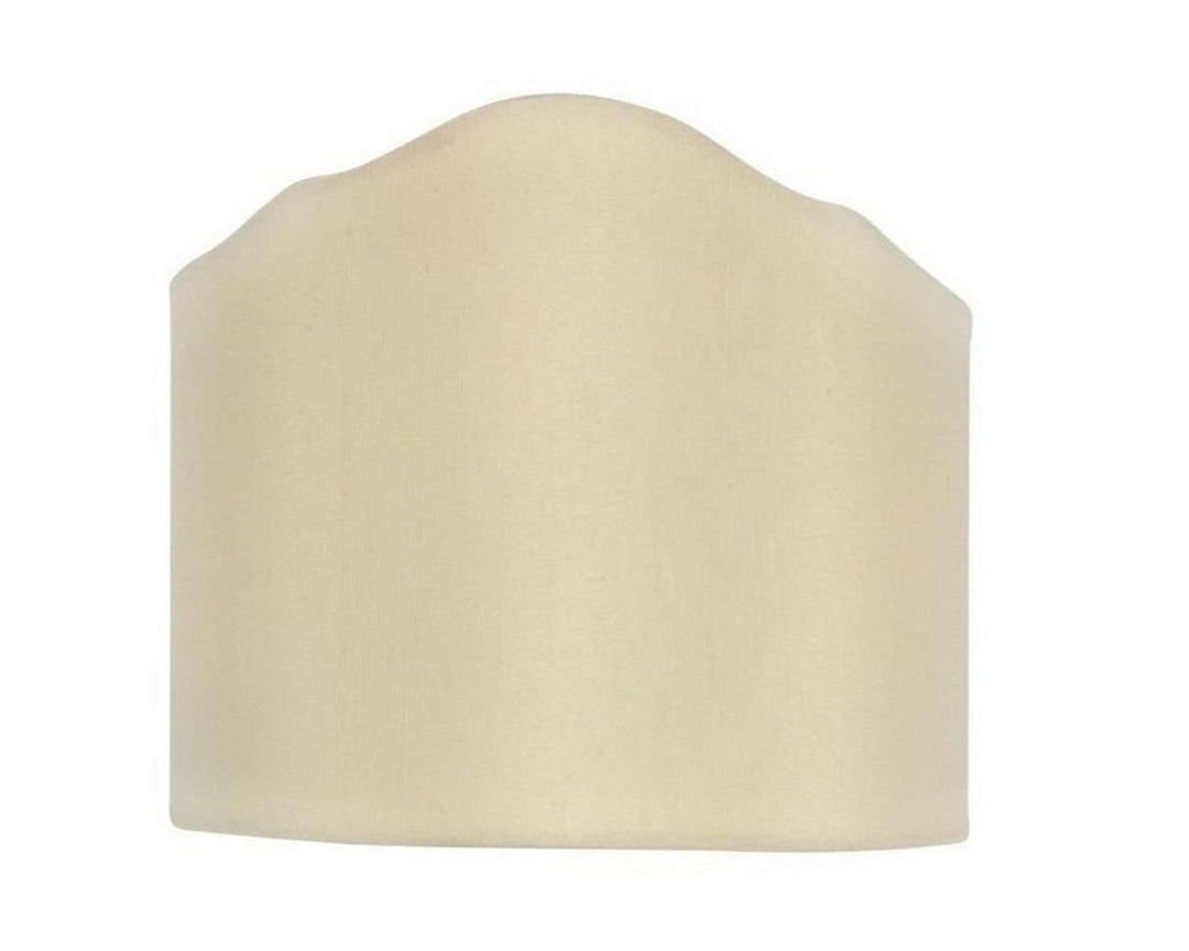 Upgradelights Eggshell 6 Inch Wall Sconce Clip on Shield Lamp Shade with scalloped design