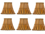 UpgradeLightsÌÎå«Ì´åÂ Set of 6 Bamboo Style 5 Inch Mini Chandelier Shades Clip on Shades