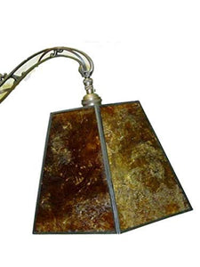 Amber Mica 8 Inch Hexagonal Drum Lampshade with Uno Fitter 5.25x8x6