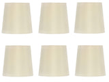 UpgradeLights White Silk 5 Inch Euro Style Drum Chandelier Lamp Shades ( Set of 6 )
