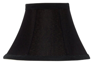 Upgradelights Black Bell 6 Inch Chandelier Lampshade cream colored interior)