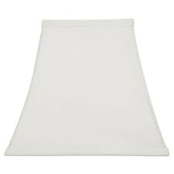 UpgradeLights Square Bell 8 Inch Clip on Candle Stick Replacement Lamp Shade White