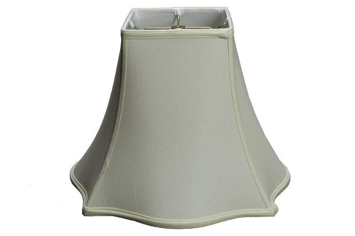 Eggshell Shantung Silk 16 Inch Pregnant Bell Lamp Shade 7x16x12