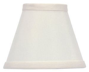 UpgradeLightsÌÎå«Ì´åÂ 5 Inch White Silk Type Chandelier Lamp Shade Clips Onto Bulb
