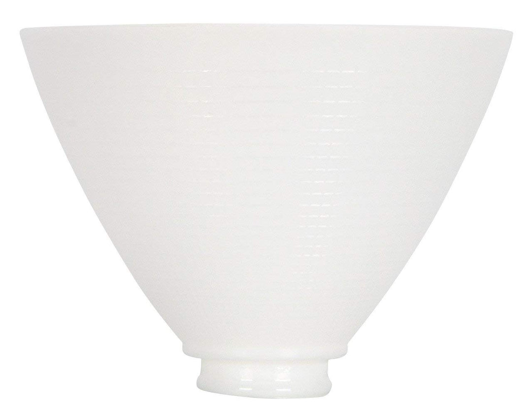 White Opal Glass 10 Inch Globe Reflector IES Lampshade Replacement