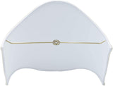 Wall Sconce Larger Shield Half Lamp Shade 14 Inch Eggshell Silk