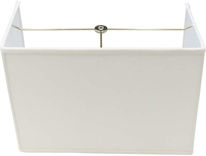 Wall Sconce Shield Half Rectangular Lamp Shade Eggshell Silk 12 Inch