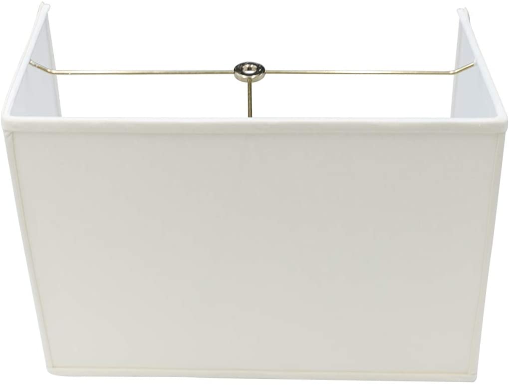 Wall Sconce Shield Half Rectangular Lamp Shade Eggshell Silk 14 Inch