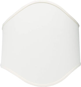 Wall Sconce Larger Shield Half Lamp Shade 14 Inch Eggshell Silk