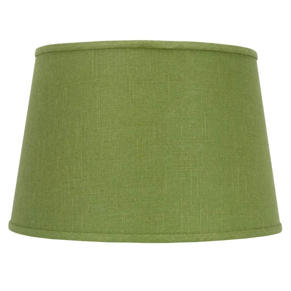 Apple Green Linen 16 Inch Drum Floor or Table Lampshade 13x16x10.5 ...