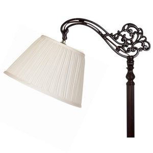 Eggshell Pleated 10 Inch European Drum Lampshade with Uno Fitter 6 X 10 X 7.5
