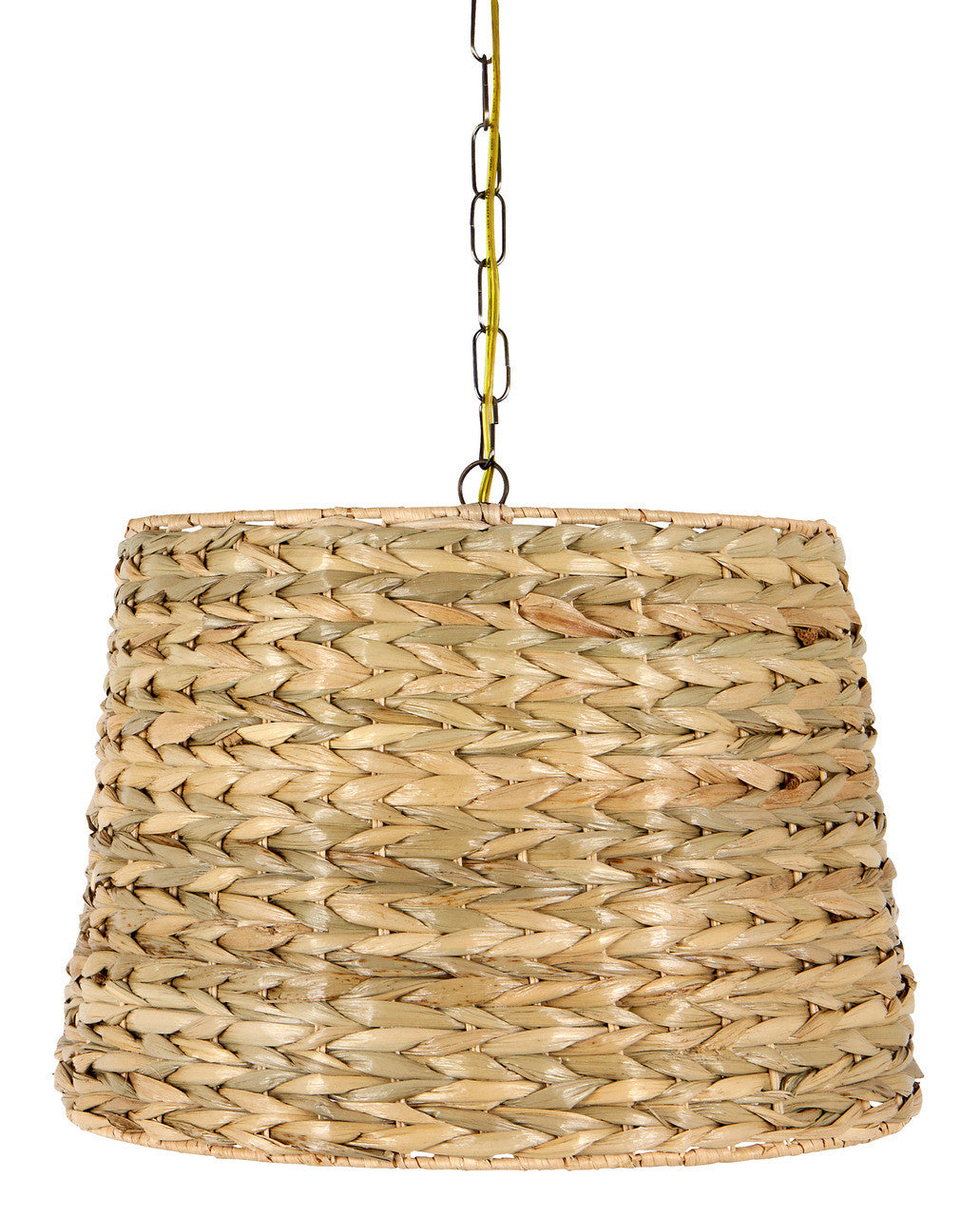 UpgradeLights Woven Seagrass 16 Inch Drum Portable Swag Lampshade