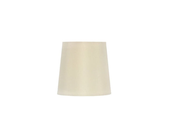 Upgradelights Five Inch Clip on Chandelier Lampshade with Nickel Bulb Clip (Eggshell)