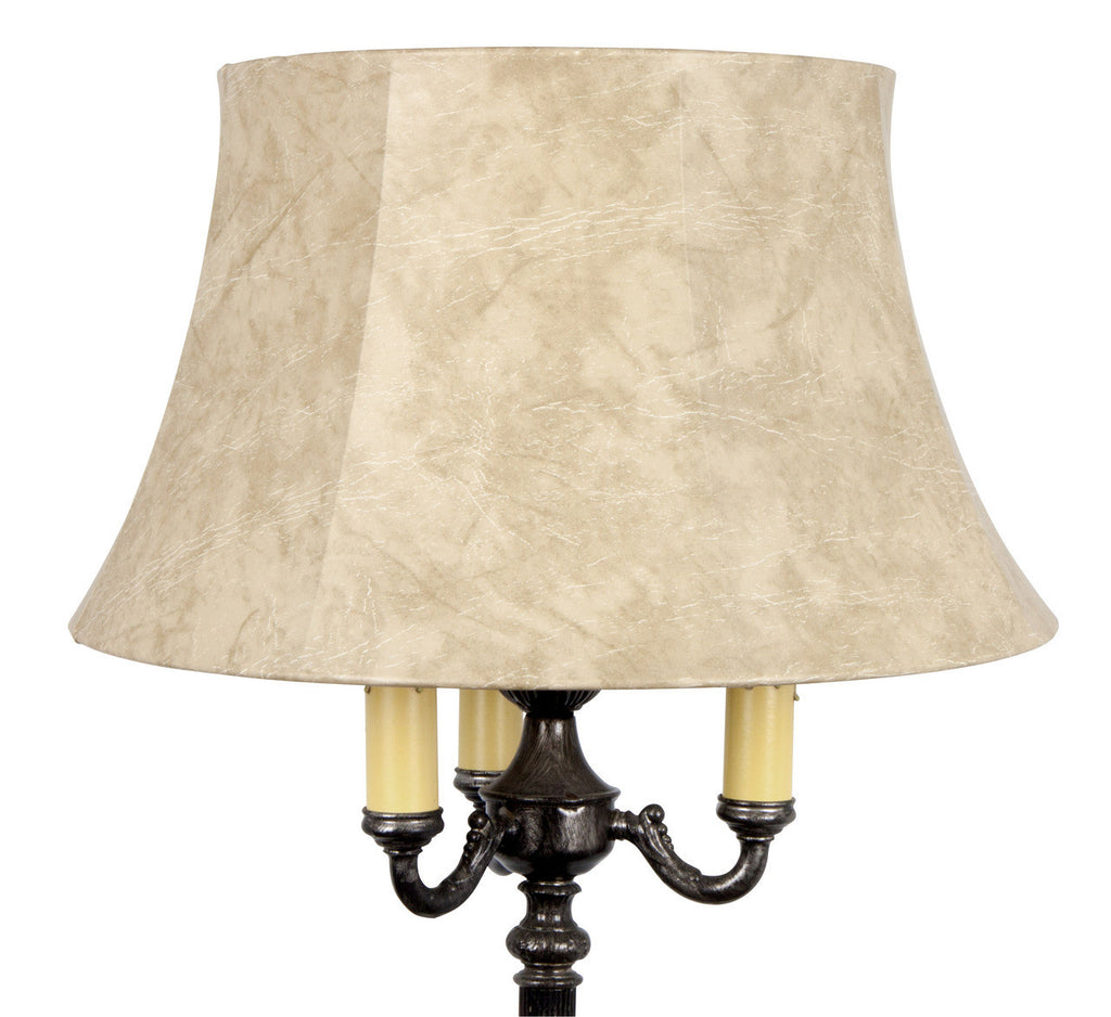 Beige Leatherette 19 Inch Floor Lampshade Replacement – UpgradeLights.com