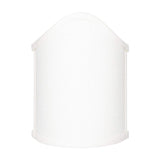 White Linen Scalloped Wall Sconce Shield Clip On Lamp Shade