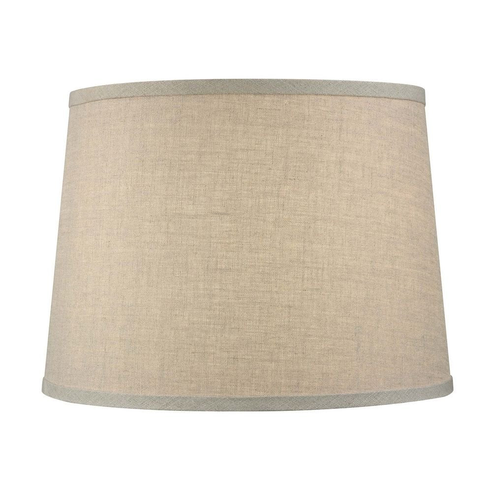 Beige Linen 16 Inch Tapered Drum Table Lampshade 13x16x10.5 ...