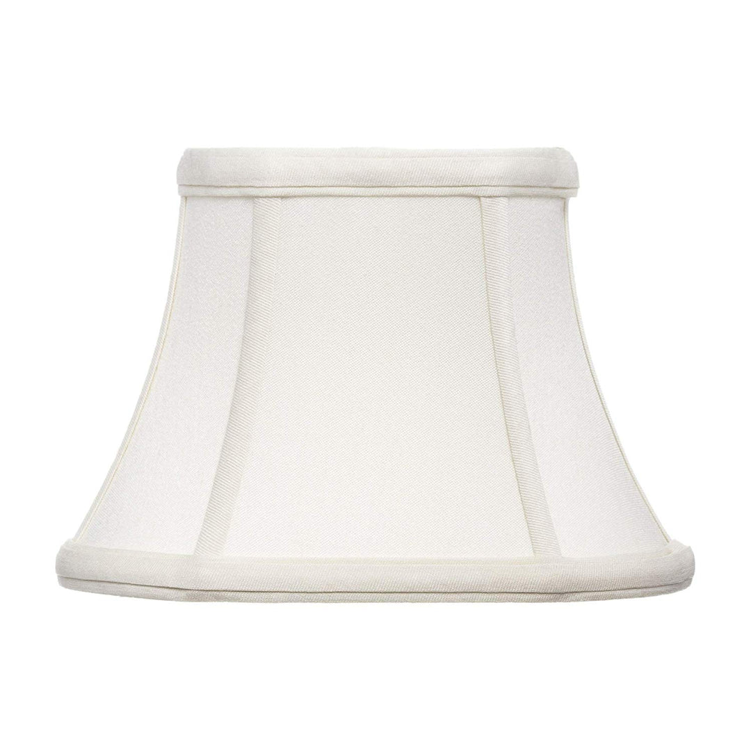 Upgradelights Off White Supreme Satin 8 Inch Regular Bell Oval Clip On Lampshade